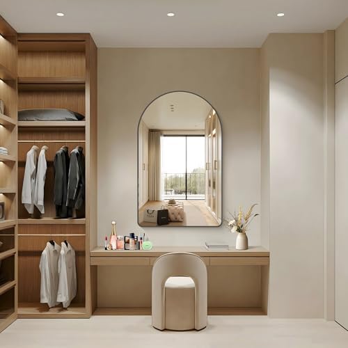 FORBATH Arched Mirror 30x48 Inch, Hanging or Leaning Against Wall - Image 2