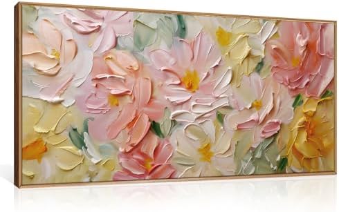 CHDITB Floral Wall Art, Modern Wildflower Wall Decor, Framed Canvas Flowers by CHDITB