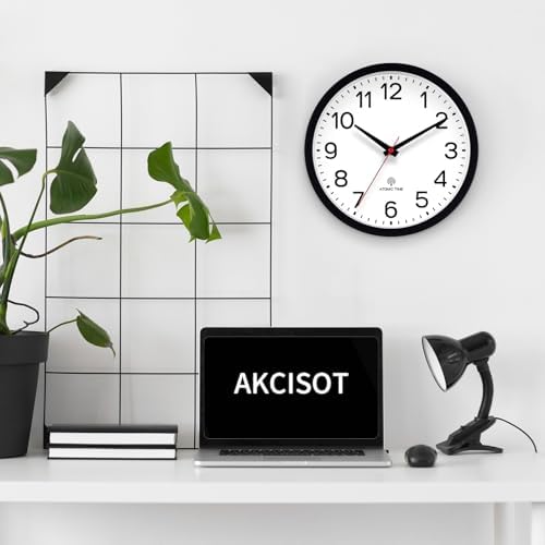 AKCISOT 14 Inch Wall Clock, Silent Battery Operated Analog Clock - Image 2