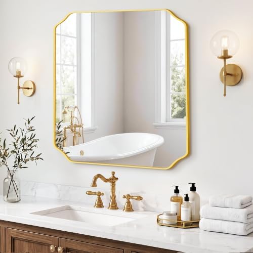Gold Vanity Bathroom Mirror - Image 6