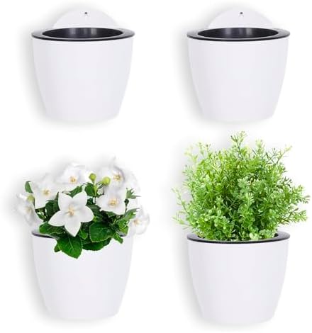 MyGift 7.5 Inch Wall Planters for Indoor Plants, Flower Cactus Herbs Plant by MyGiftHome