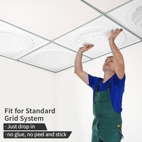 Art3dwallpanels Ceiling Tiles 12 Pack, 24 x 24 Inch - Image 6