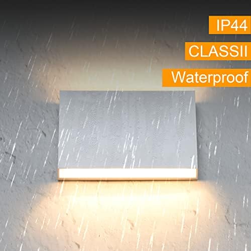 FUDESY LED Wall Sconce, 12W Up Down Outdoor Indoor Lights, 2 Pack - Image 3