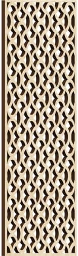 Resort Decorative Pierced Fretwork Wood Wall Panels, 9 3/8"W x 24 3/8"H x 3/8"T by EkenaMillwork