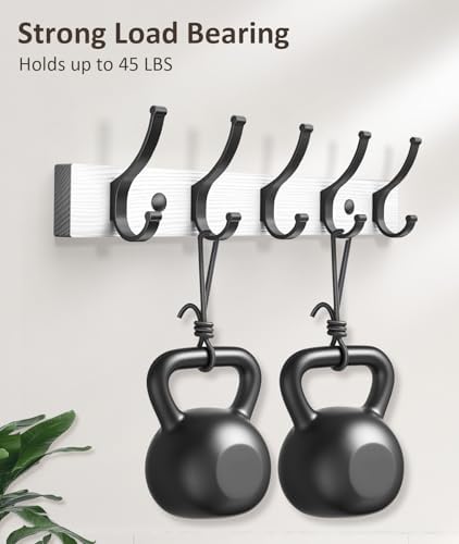 Optish Coat Rack Wall Mount, 16.5 Inches Wood Coat Hooks Wall Mount, Wall Coat - Image 2