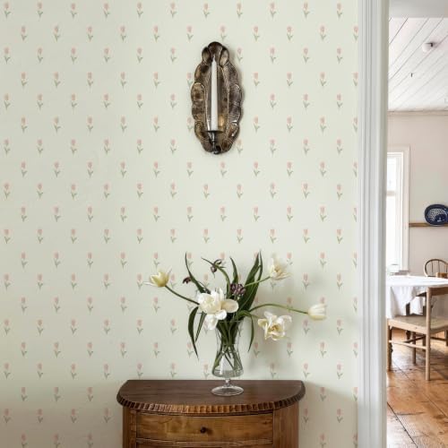 Simon&Siff Vintage Floral Wallpaper Peel and Stick 17.3" x 1200" by SimonSiff