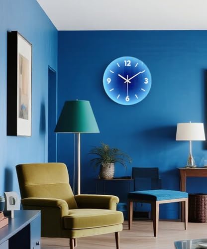 12 in Modern Wall Clock, Silent Glass Clock, Decorative Wall Clocks - Image 3