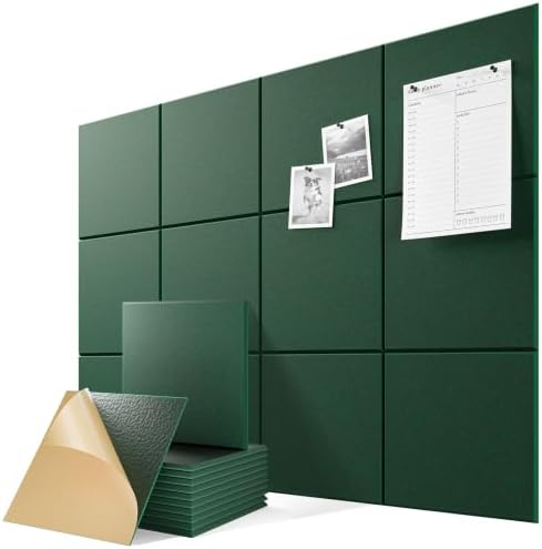 6 Pack Self-Adhesive Sound Proof Foam Panels by Lebenforce