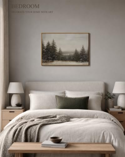 InSimSea Framed Canvas Wall Art winter scene - Image 4