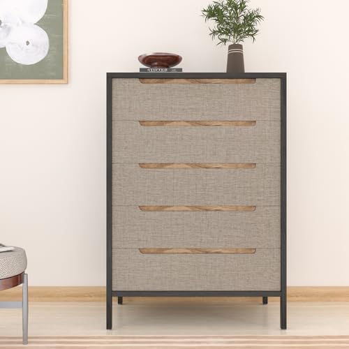 Taupe Grasscloth Wallpaper Peel and Stick Linen Vinyl 24"x472" - Image 6