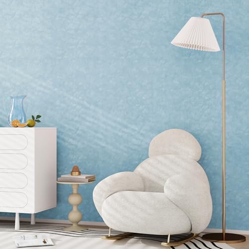 Flower Velvet Drawer Liner Baby Blue Velvet Fabric Wallpaper Soft Blue Felt - Image 2