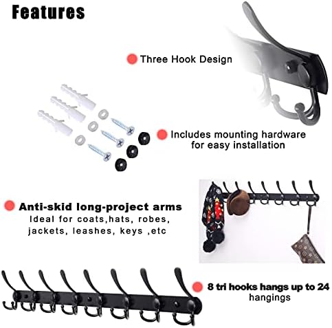 Dseap Coat Rack Wall Mount - Image 7
