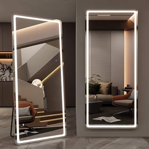 LED Full Length Mirror, Hanging Floor Mirror by ladynow