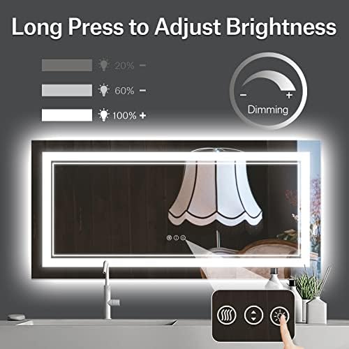 72x32 Inch LED Mirror for Bathroom - Image 3