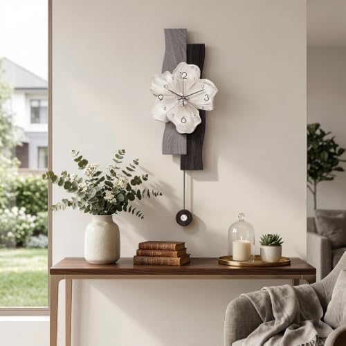 Flower Wall Clocks Battery Operated Decorative - Image 2