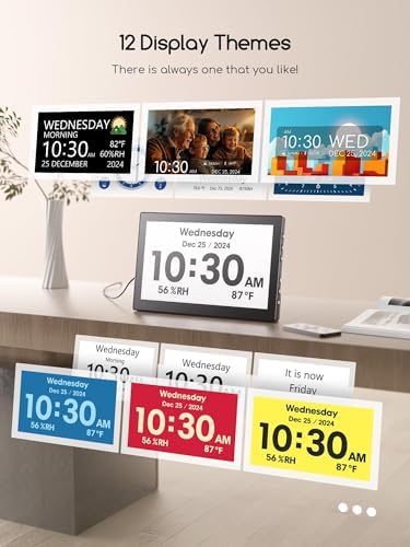 Raynic Digital Clock, 10.1 Inch Large Display Calendar Clock - Image 4