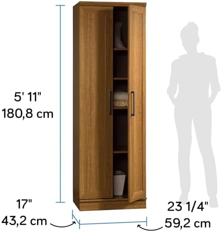 Sauder HomePlus Storage Cabinet/ Pantry cabinets, Sienna Oak finish - Image 3
