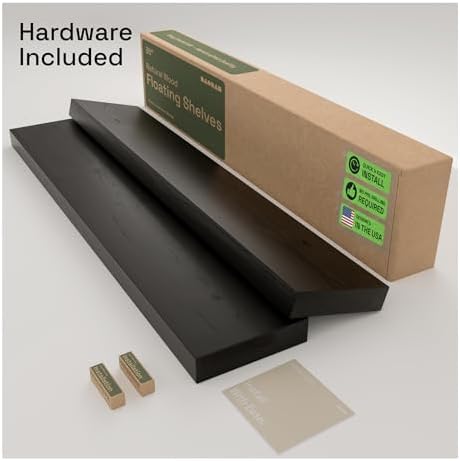 Solid Wood Floating Shelves for Wall 36 Inches Long - Image 6