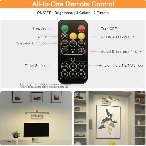 Tassuowell Wireless Picture Lights - Image 7