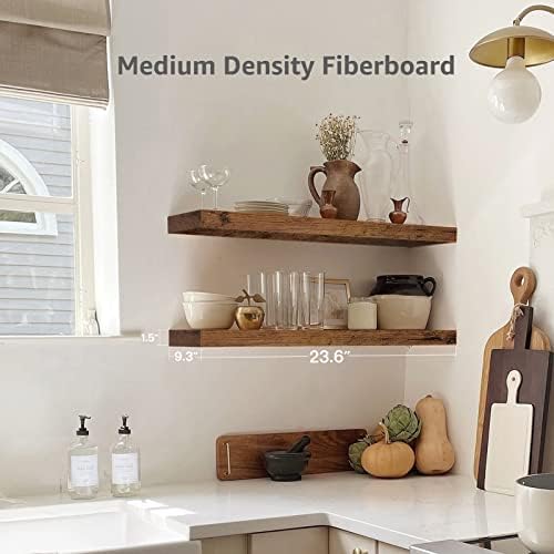 QEEIG Bathroom Long Floating Shelves - Image 3