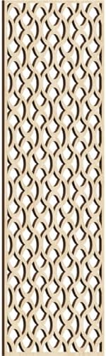 Resort Decorative Pierced Fretwork Wood Wall Panels, 13 3/8"W x 34 3/8"H x 1/4"T by EkenaMillwork