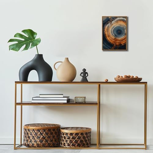 Tree Ring Wall Art Framed, Modern Nature Decor - Image 5