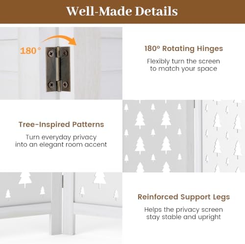 GIANTEX 4 Panel Folding Room Divider - Image 7