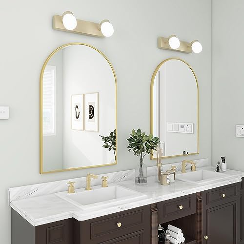BEAUTYPEAK 32"x34" Arch Bathroom Wall Mirror - Image 6