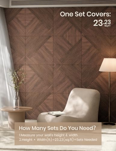 Fluxynara 6-Pack Felt Bulletin Board, Walnut Diamond Chevron-1 - Image 7