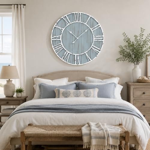 Quelay 30 Inch Large Coastal Wall Clock - Image 5