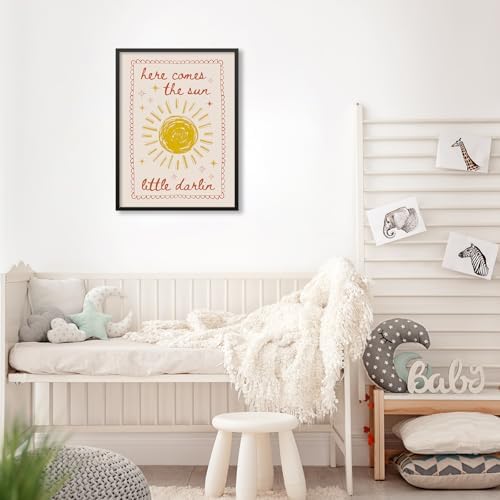 Kids Sun Canvas Wall Art Trendy Inspirational Quote Posters 08x10 inch Black - Image 6
