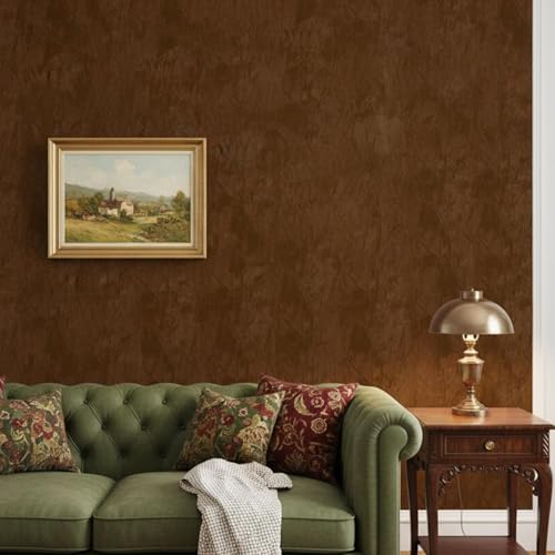 ReWallpaper Brown Peel and Stick Wallpaper Luxury Velvet Wallpaper - Image 3