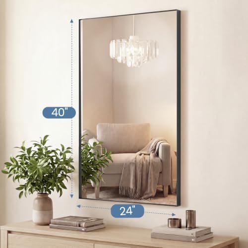 DUMOS 24"x40" Wall Mirror, Bathroom Mirrors - Image 2