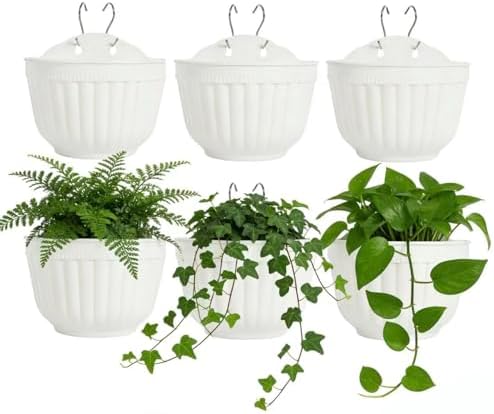 ORIMERC 6 Pcs Plastic Large Wall Plant Pots Vertical Garden Living Wall Mounted by OrimercGarden