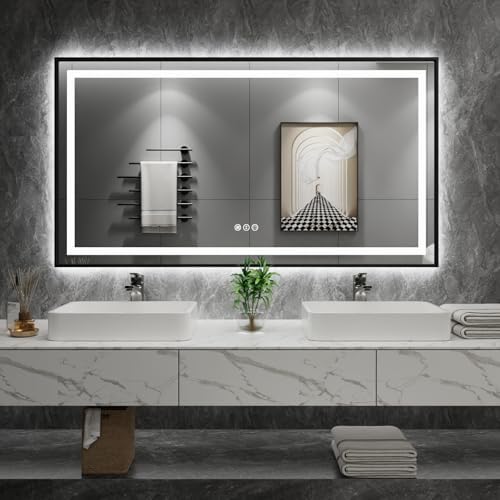 Amorho 55"X36" LED Bathroom Mirror by Amorho