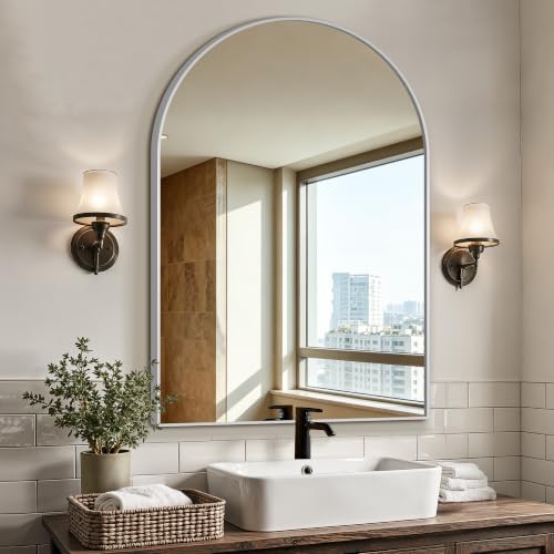Arched Bathroom Vanity Mirror for Over Sink by LawadaMirror