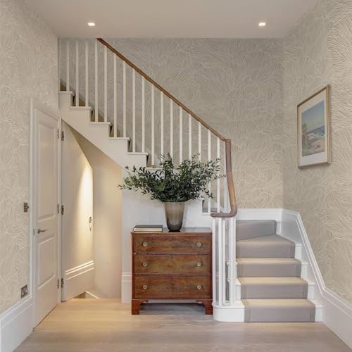 Heroad Peel and Stick Wallpaper Boho Brown Contact Paper 17.3"x393" Striped - Image 5