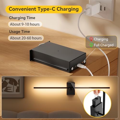 Battery Operated Wall Sconces Set of 2, Remote Control - Image 3