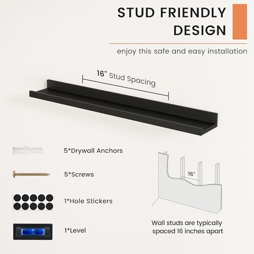 Picture Ledge Shelf, Floating Shelves - Image 5