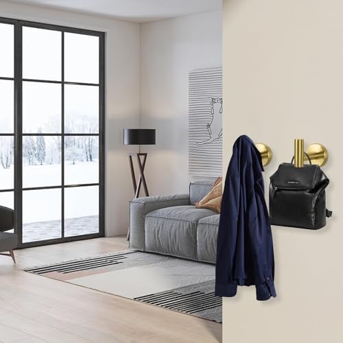 NearMoon Bath Towel Hooks- SUS 304 Stainless Steel Robe Hook Holder, Heavy Duty - Image 3