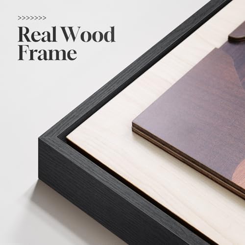 Large Framed 3D Wood Boho Tropical Wall Decor - Image 6