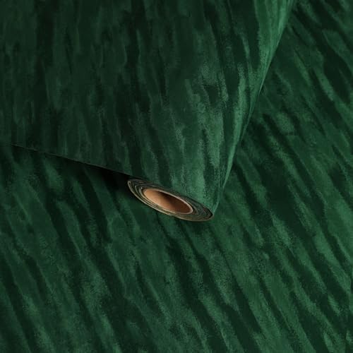 Dark Green Velvet Contact Paper, Self Adhesive Fabric Flocking Liner by VaryFloral