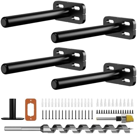 4pcs Wall Shelf Brackets Heavy Duty Floating Shelf Bracket Hidden, Invisible by Crafterspirit