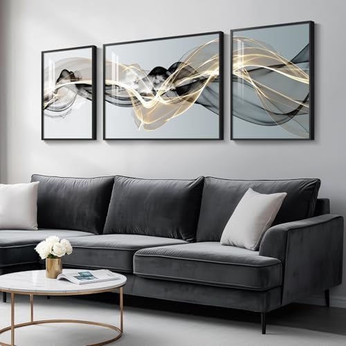 Large Framed Modern Luxury Abstract Wall Art by Cuspin
