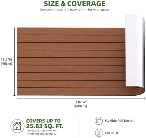 Elvone Peel and Stick PVC Slat Wood Wall Panel - Image 5