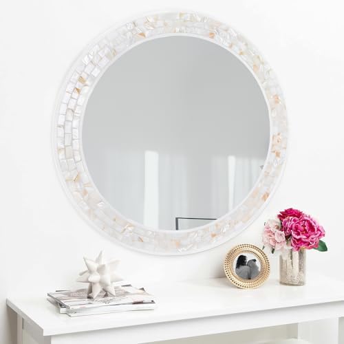 24 Inch Round Mirrors with Mosaic Frame - Image 5