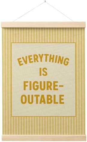 FGFK Everything Is Figureoutable Positive Affirmations Wall Art Poster Hanger by WelcometoFGFKhome
