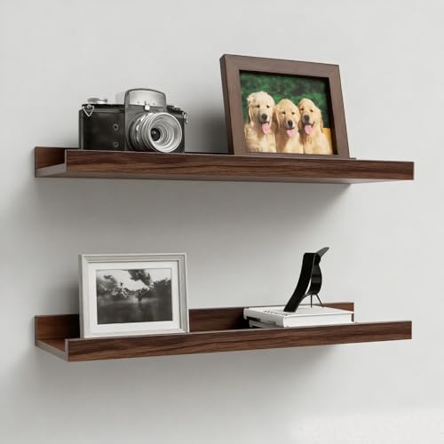 Boswillon Floating Shelves Set of 2, Small Wall Shelf by Boswillon