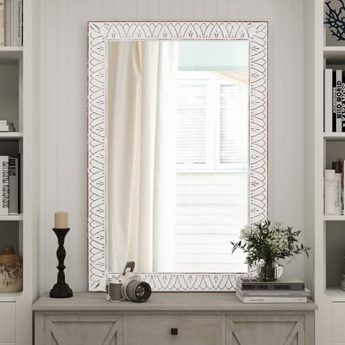 36x24 Inch Farmhouse Rectangle Wall Mirrors - Image 4