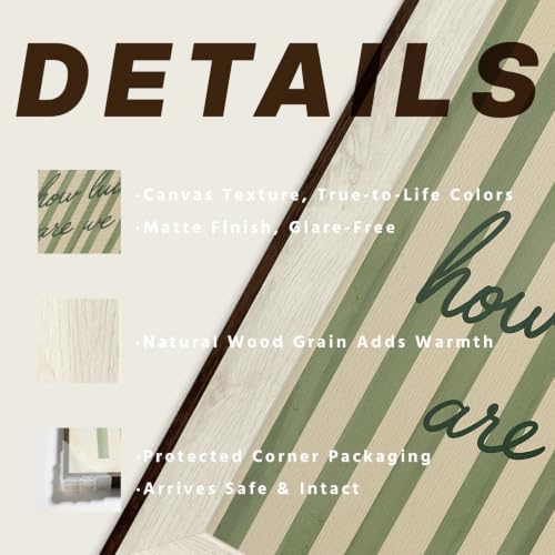 razliubit How Lucky Are We Wall Art, Framed Green Canvas Print, 10x12 Inch - Image 3